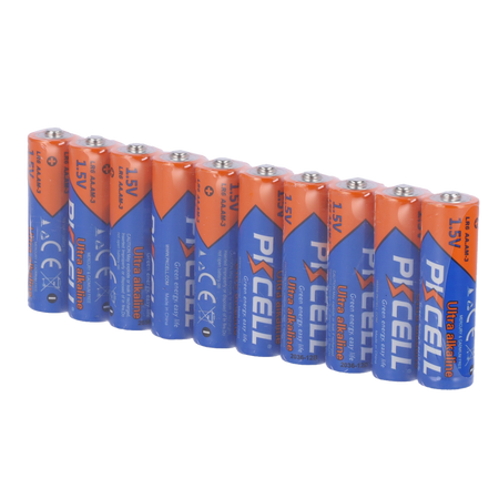 Pack 10x Pila LR6 / AA - PKCELL - Alcalina Zn-MnO2 non ricaricabile - Tensione 1.5V - Capacità nominale 1800mAh