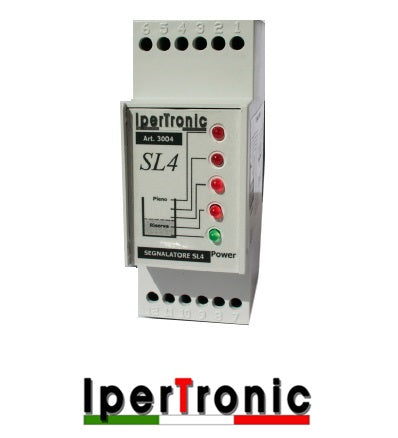 Segnalatore di livello SL4 per guida DIN 2 moduli 220 V