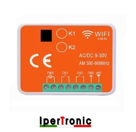 Ricevente bicanale WIFI e radio 300-868 MHZ