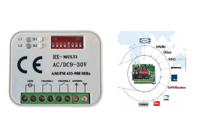 RICEVENTE  UNIVERSALE 433-900 MHZ RANDOM