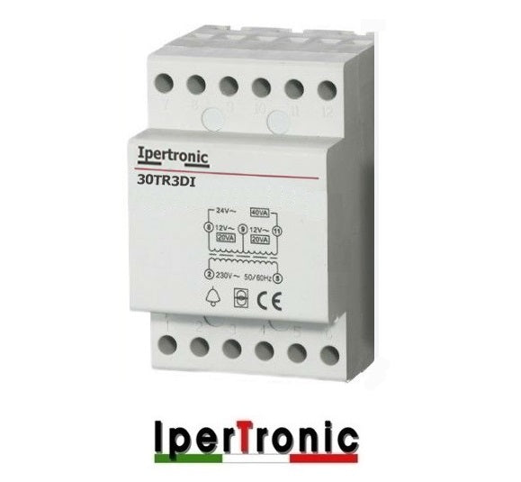 TRASFORMATORE MODULARE 230/12+12VAC 30VA