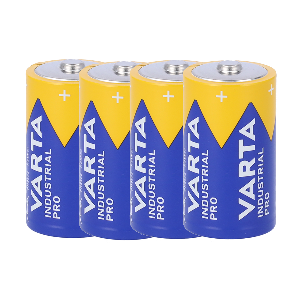 Upower Pack 4x Pila LR20 / D / MN1300 - Varta - Alcalina Zn-MnO2 non ricaricabile - Tensione 1.5V - Capacità nominale 15