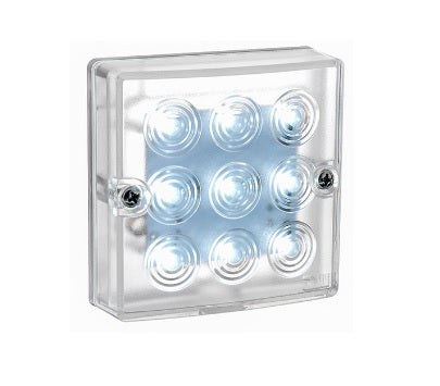 Lampeggiante a parete a LED bianco 12-18-24 V Tau
