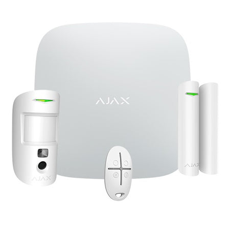 Kit allarme Ajax Hub 2 Grado 2 dual SIM 4G con Pircam
