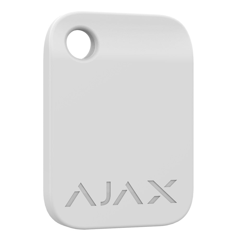 Chiave tag contactless Ajax per KeyPad Plus bianca