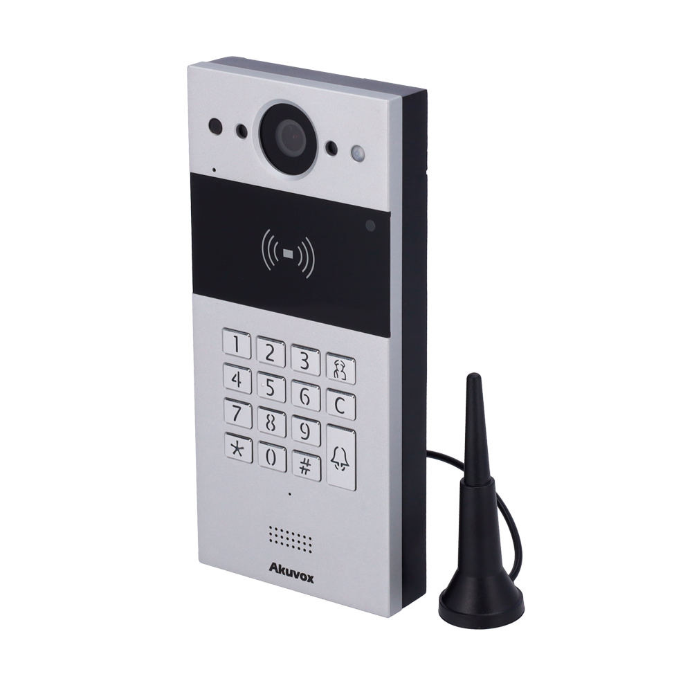 Akuvox Videocitofono IP da parete - Telecamera 2 Mp | Audio bidirezionale - Apertura con scheda EM/MF, NFC e PIN | 2 rel