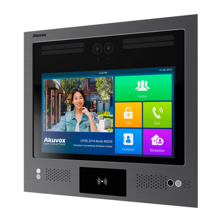 Akuvox Videocitofono IP antivandalo IK08 - Doppia telecamera 2 Mpx | Audio e video bidirezionale