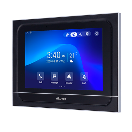 Akuvox Monitor Android 9.0 per Videocitofono - Display IPS di 7" - Audio bidirezionale Crystal Clear | Easy UI