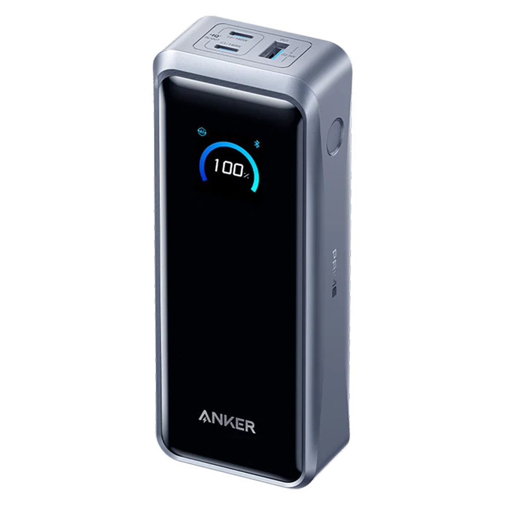 Anker Power Bank - Capacità 26000mAh - Ingresso 2x USB-C, 1x Pin Pogo - Uscite 2x USB-C, 1xUSB-A | Cavo USB-C incluso