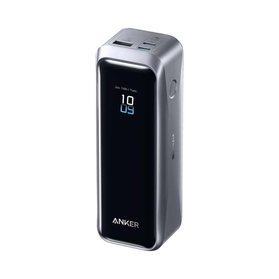 Anker Power Bank - Capacità 20000mAh - Ingresso 2x USB-C, 1x Pin Pogo - Uscite 2x USB-C, 1x USB-A | Cavo USB-C