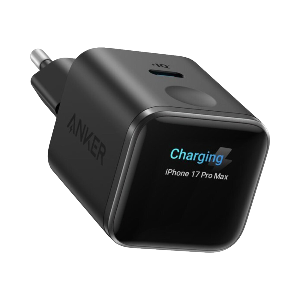 Anker - Mini Caricabatterie USB - Potenza 45W - Ricarica rapida GaN | Display intelligente - Uscite 1x USB-C