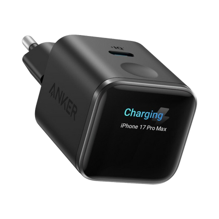 Anker - Mini Caricabatterie USB - Potenza 45W - Ricarica rapida GaN | Display intelligente - Uscite 1x USB-C