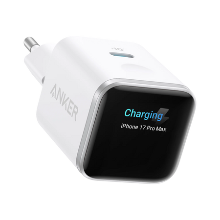Anker - Mini Caricabatterie USB - Potenza 45W - Ricarica rapida GaN | Display intelligente - Uscite 1x USB-C