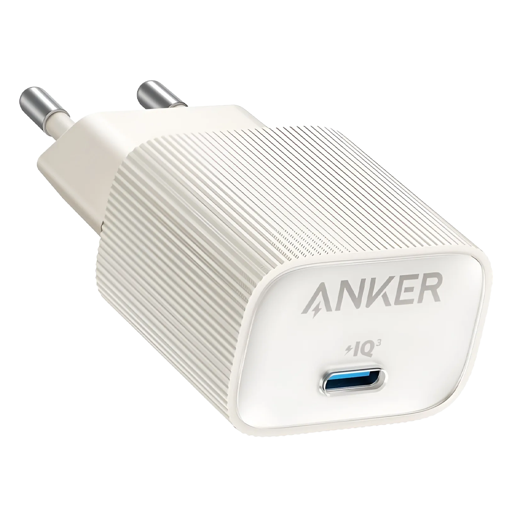 Anker - Caricabatterie USB - Potenza 30W - Ricarica veloce - Uscite 1x USB-C - Colore bianco | Ultracompatto