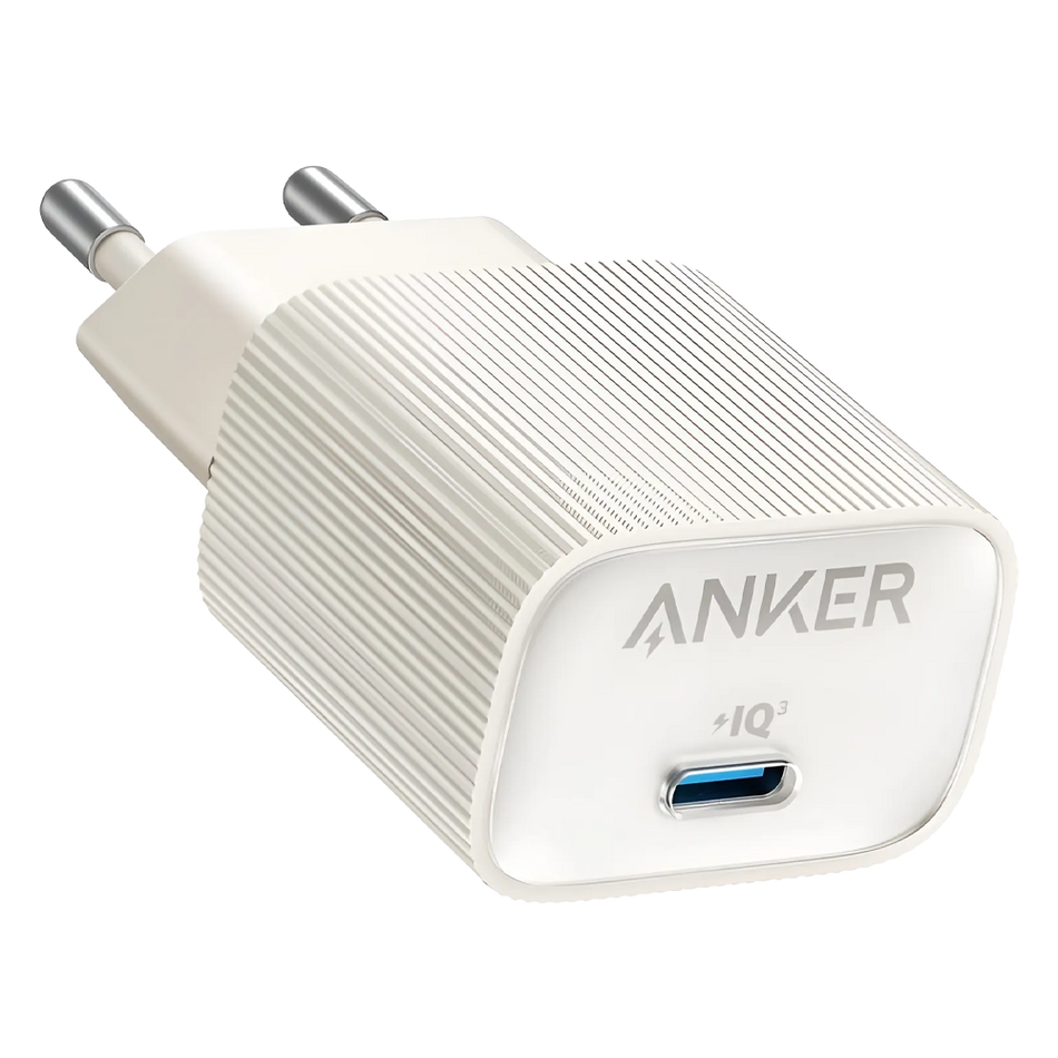 Anker - Caricabatterie USB - Potenza 30W - Ricarica veloce - Uscite 1x USB-C - Colore bianco | Ultracompatto
