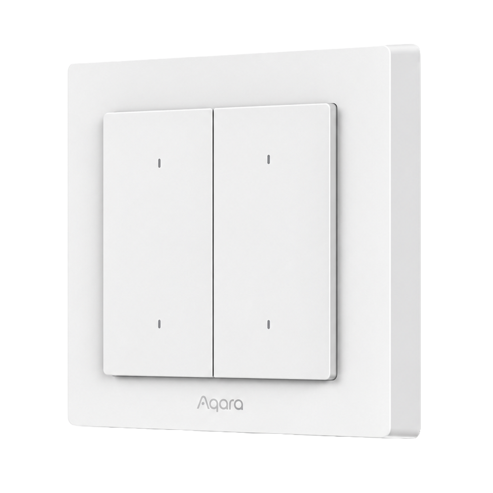 Aqara Interruttore Smart da parete H2 - Controlla 2 circuiti di illuminazione indipendenti