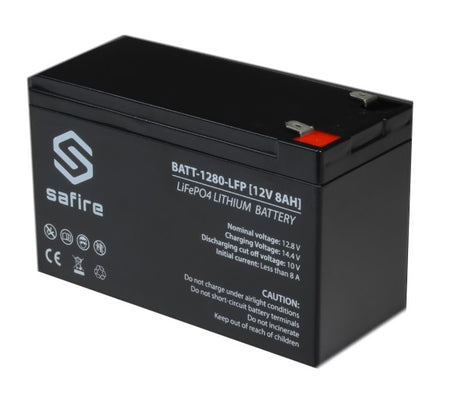 BATTERIA AL  LITIO RICARICABILE 12V 8 AH