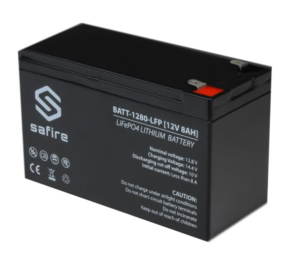 BATTERIA AL  LITIO RICARICABILE 12V 8 AH