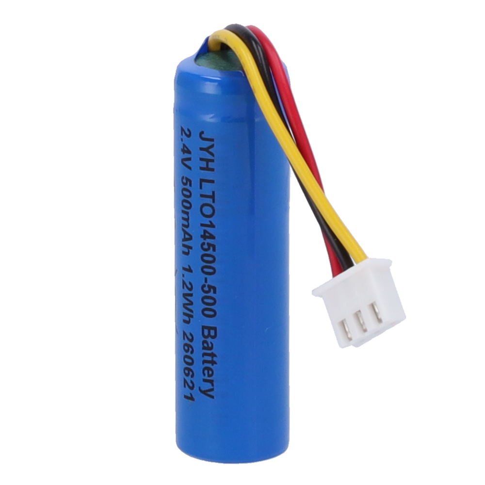 Pila LTO14500 - Lito LTO ricaricabile - Tensione 2.4V / Retrattile Molex 5284 - Capacità nominale 500mAh