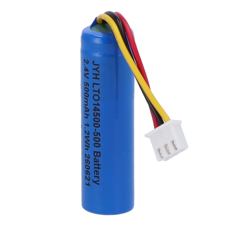 Pila LTO14500 - Lito LTO ricaricabile - Tensione 2.4V / Retrattile Molex 5284 - Capacità nominale 500mAh