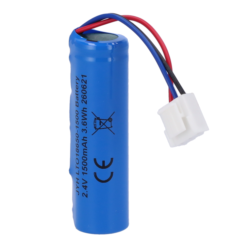 Pila LTO118650 - Lito LTO ricaricabile - Tensione 2.4V / Retrattile Molex 5284 - Capacità nominale 1500mAh