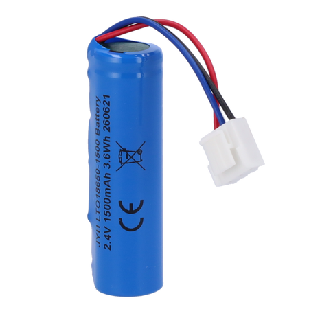 Pila LTO118650 - Lito LTO ricaricabile - Tensione 2.4V / Retrattile Molex 5284 - Capacità nominale 1500mAh