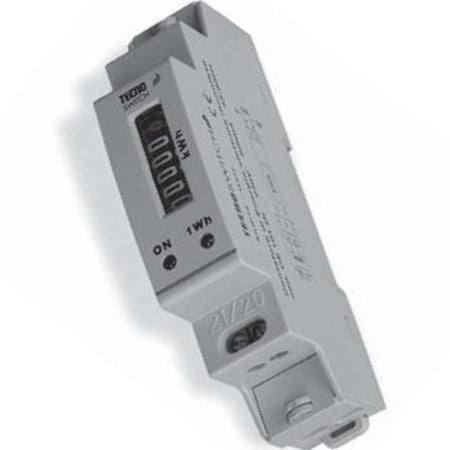 Contatore elettronico di energia monofase 1 modulo DIN Tecnoswitch