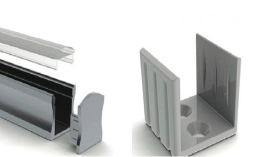 Clip di fissaggio per profilo SLIM line 7 PA007ES