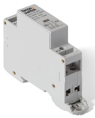 Contattore modulare 20 A 2 NO 230 Vac 1 modulo DIN Tecnoswitch