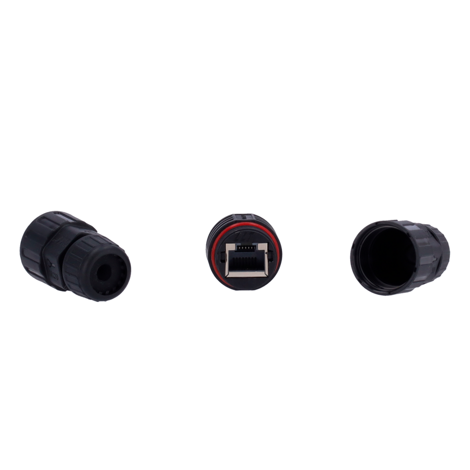 CON-RJ45-GLAND-W-BLACK