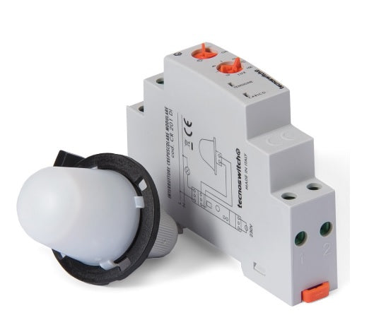 Interruttore crepuscolare modulare 1 modulo con sonda IP65