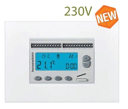 Cronotermostato digitale da incasso 230V Botticelli bianco