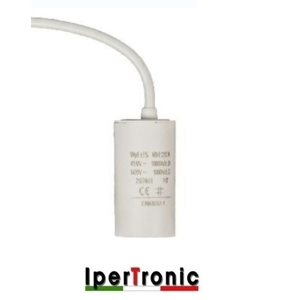 Condensatore di rifasamento per motore 10 µF - con faston