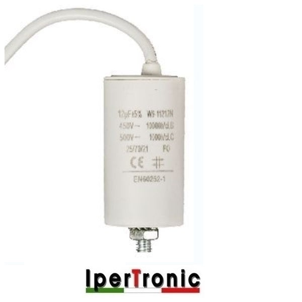 Condensatore di rifasamento per motore 12,5 µF - con faston