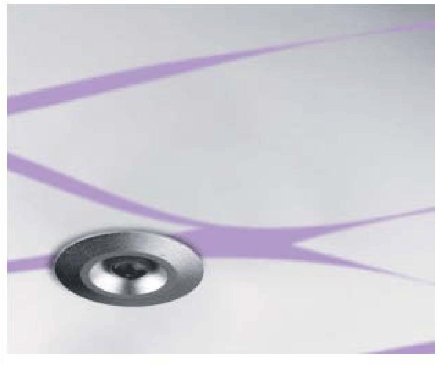 Faretto LED punto luce Cree 0,6W 12V DC fascio 45°