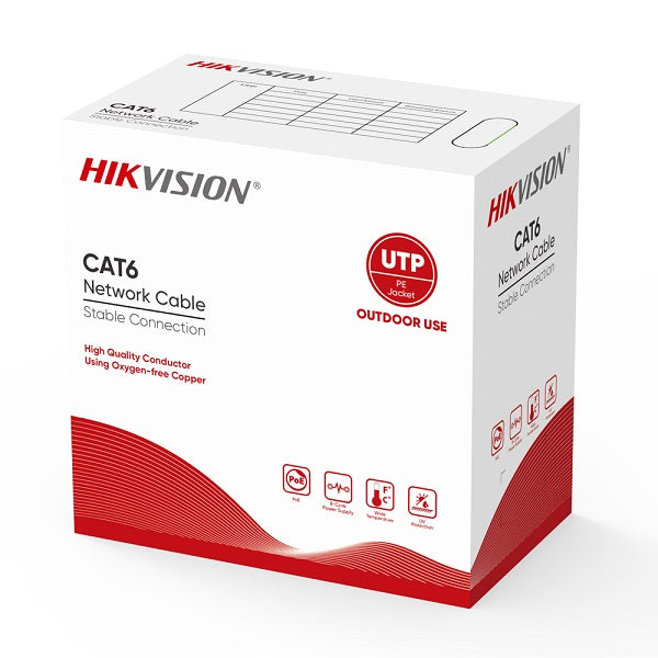 Cavo di rete UTP Cat.6 per esterni PE 305 m Hikvision