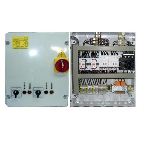 Quadro alternanza pompe 380 V 2-3 HP con selettore