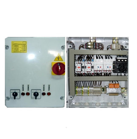 Quadro alternanza pompe 380 V 4 HP con selettori