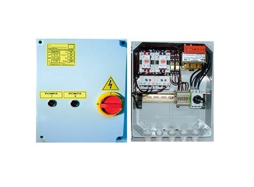 Quadro avviamento alternanza pompe 230 V 2 HP