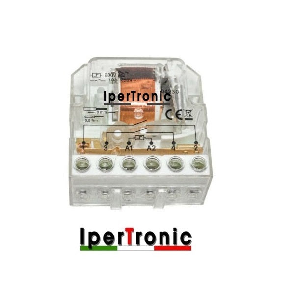 Relè interruttore a impulsi 230 V a contatto libero