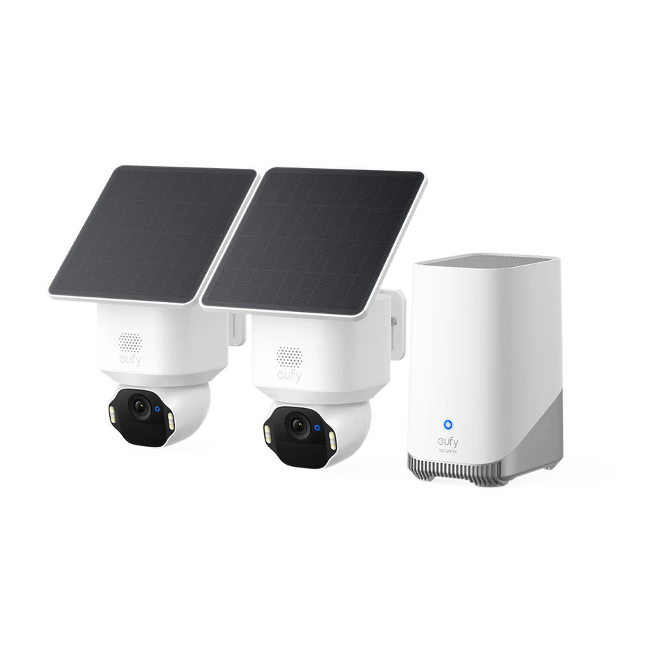 Eufy SoloCam E42 2+1 (HomeBase S380) - Risoluzione 4K UHD (8 MP) / Sirena e luce stroboscopica