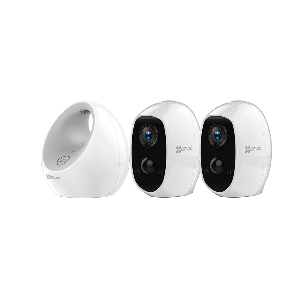 Kit Duo Pack Ezviz - Base + 2 Telecamere C3A - Supporta fino a 6 telecamere - Amplia l'autonomia