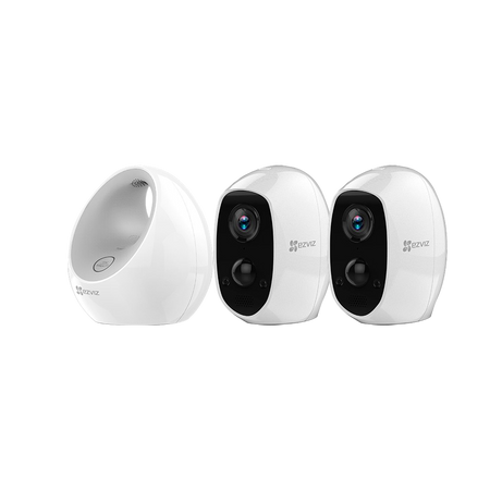 Kit Duo Pack Ezviz - Base + 2 Telecamere C3A - Supporta fino a 6 telecamere - Amplia l'autonomia