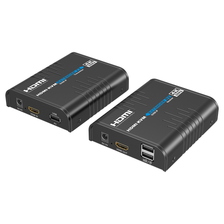 Lenkeng Matrice di segnale HDMI IP - Consente NxM - Risoluzione 4K - Include 1 trasmettitore e 1 ricevitore - Funzione K