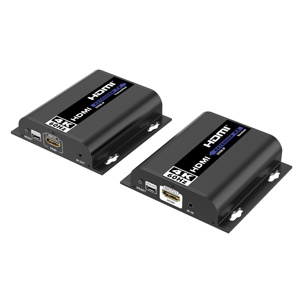 Lenkeng Matriz de señal HDMI IP - Permite NxM - Resolución 4K - Incluye 1 transmisor y 1 receptor