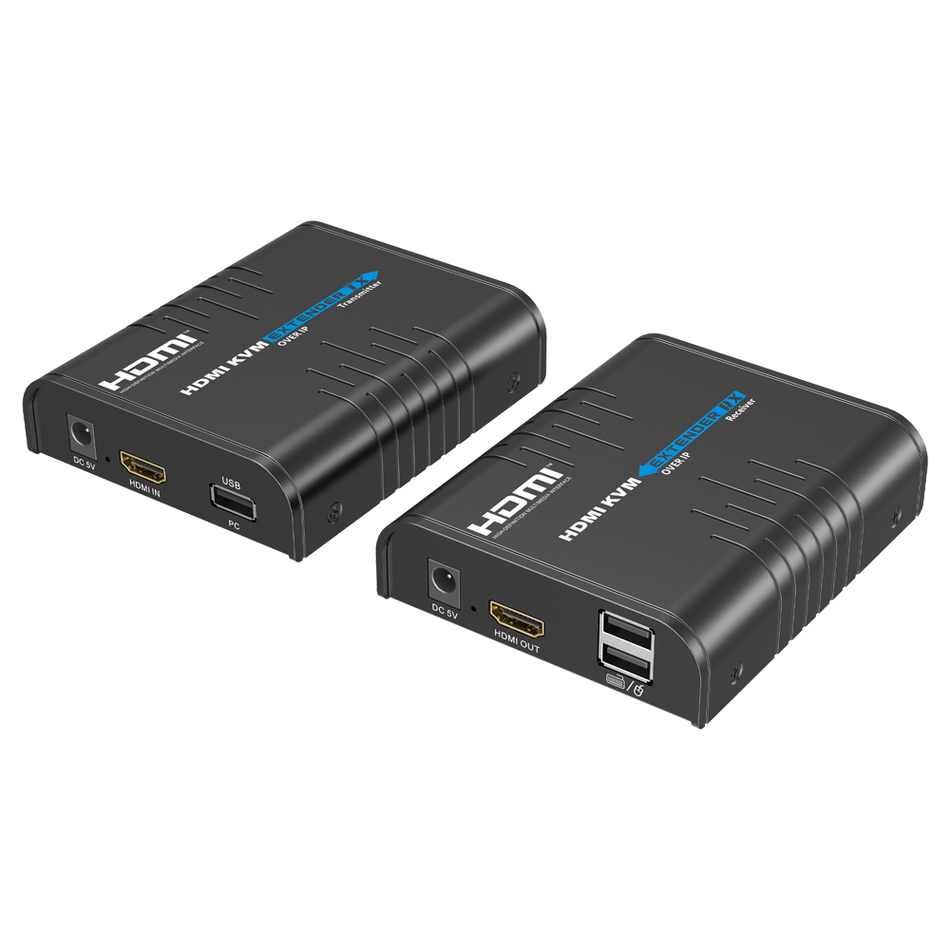 Lenkeng Matrice di segnale HDMI IP - Consente NxM - Risoluzione FHD - Include 1 transmitter - Funzione KVM