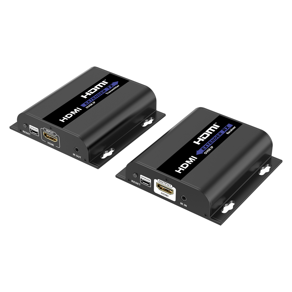 Lenkeng Matriz de señal HDMI IP - Permite NxM - Resolución FHD - Incluye 1 transmisor y 1 receptor