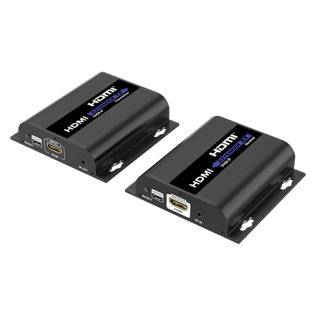 Lenkeng Matriz de señal HDMI IP - Permite NxM - Resolución FHD - Incluye 1 transmisor y 1 receptor