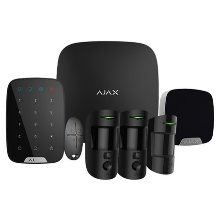 Kit allarme Ajax Hub 2 Plus Grado 2 con 2 Pircam e PIR nero