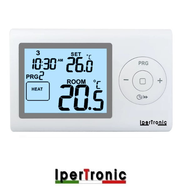 Cronotermostato con display lcd GIORNALIERO/SETTIMANALE da parete